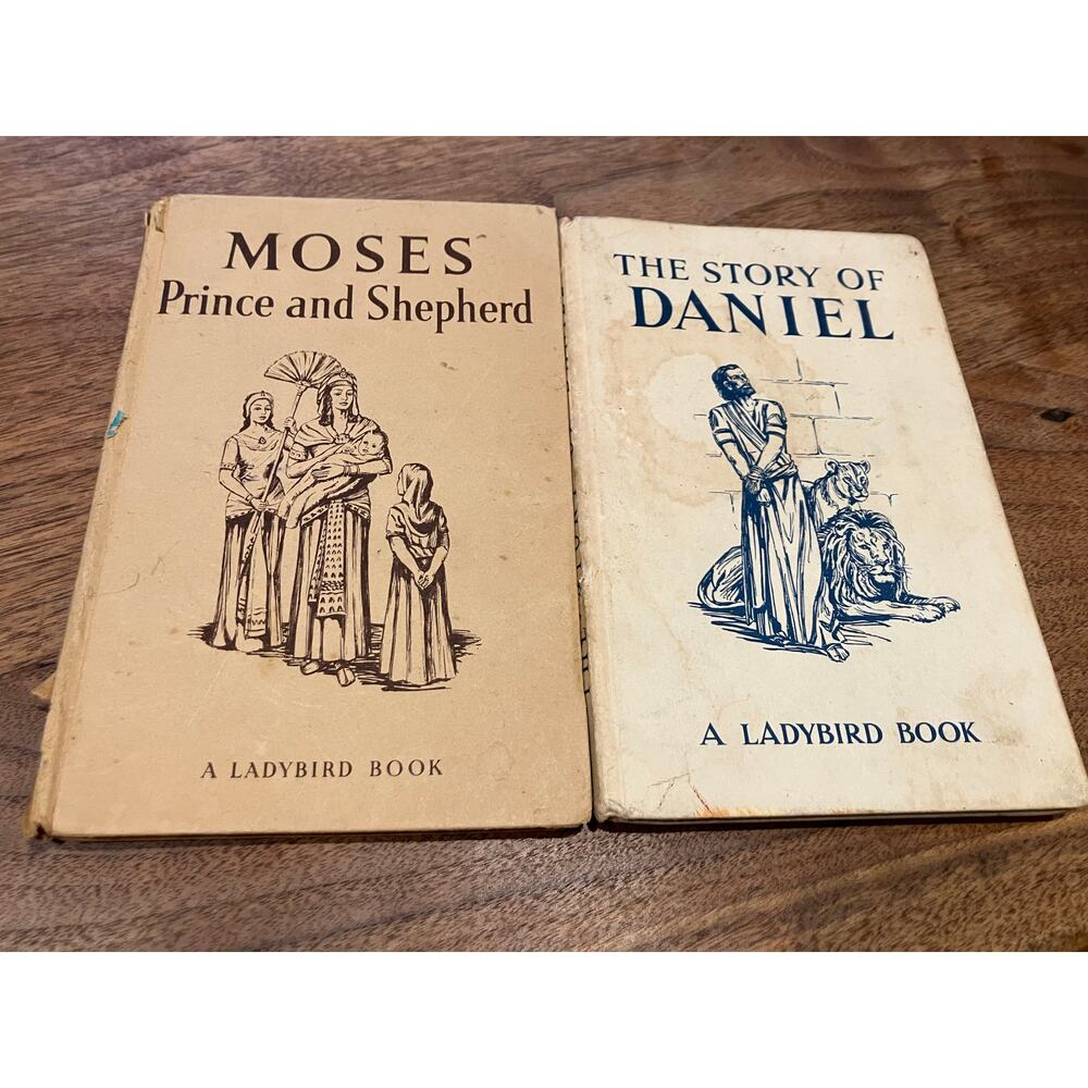 Lady Bird Vintage Books Moses Daniel 1950s Christian Lucy Diamond Old Childrens